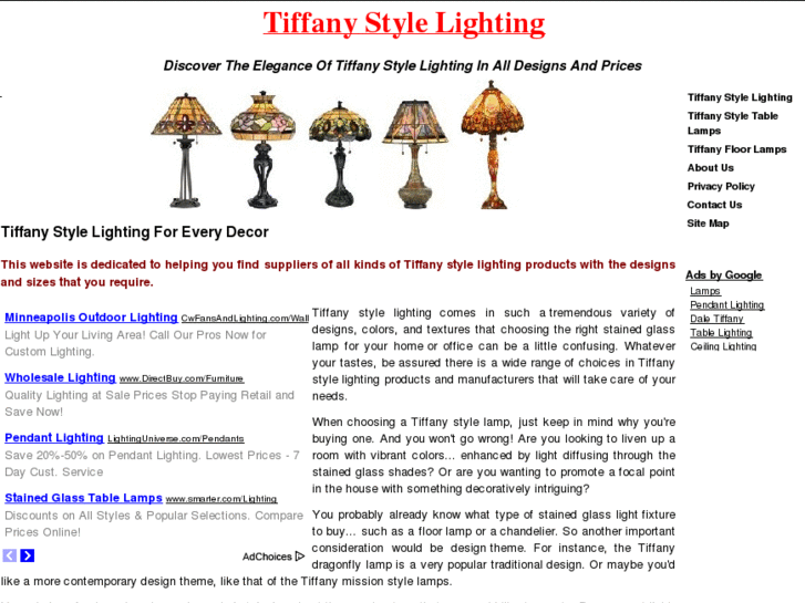 www.tiffanystylelighting.org