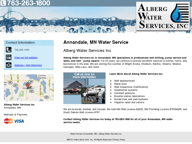 www.albergwaterservices.com