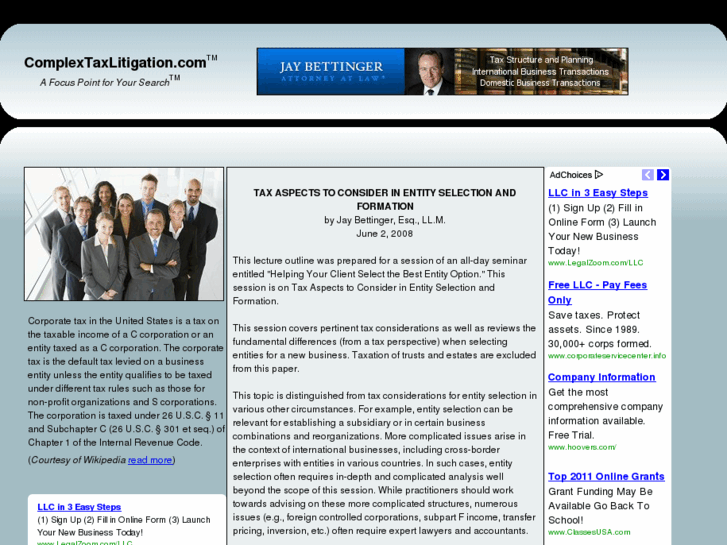 www.complextaxlitigation.com