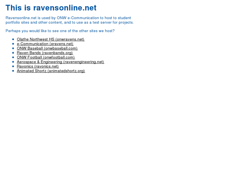 www.ravensonline.net