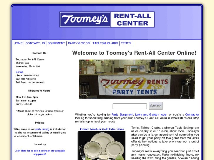 www.toomeysrentall.com