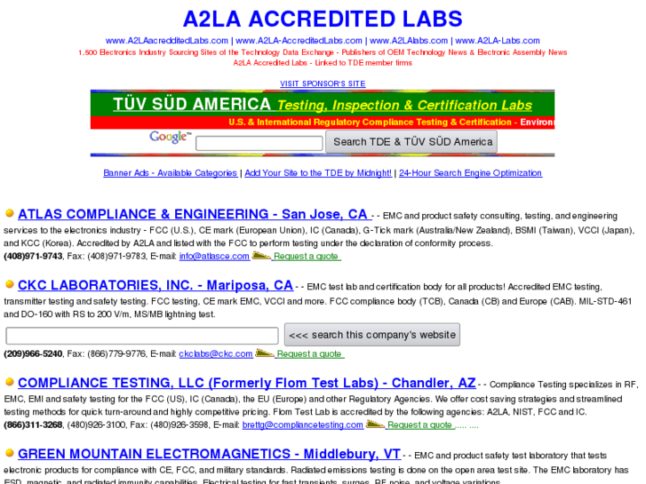 www.a2la-accreditedlabs.com