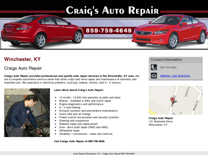 www.craigsautorepairservice.com