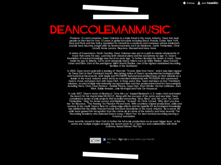 www.deancolemanmusic.com