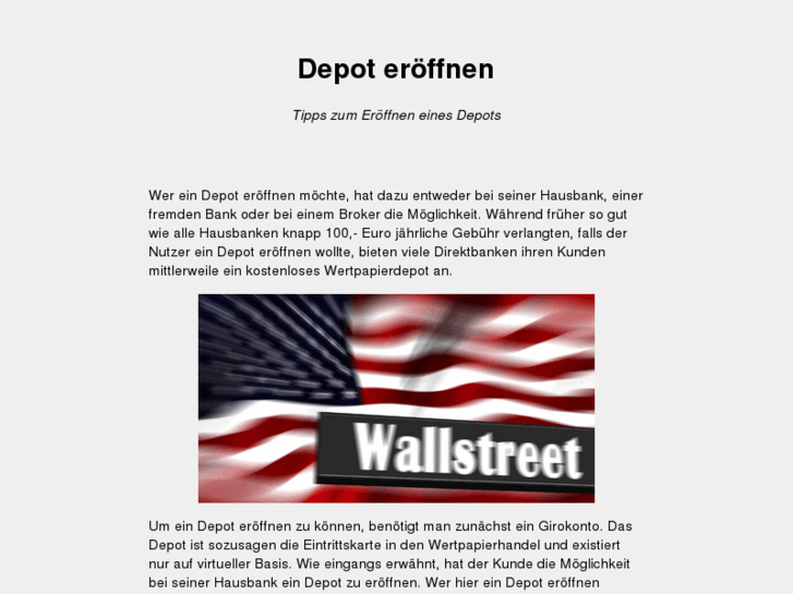 www.depoteroeffnen.com