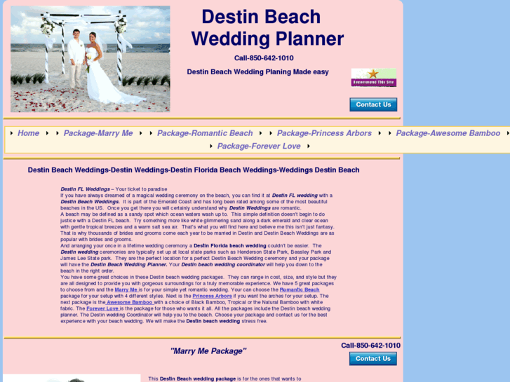 www.destinbeachweddingplanner.com