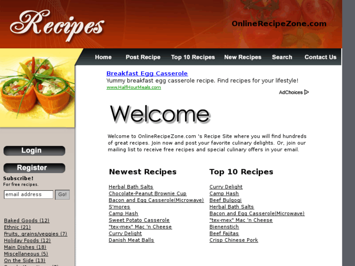 www.onlinerecipezone.com