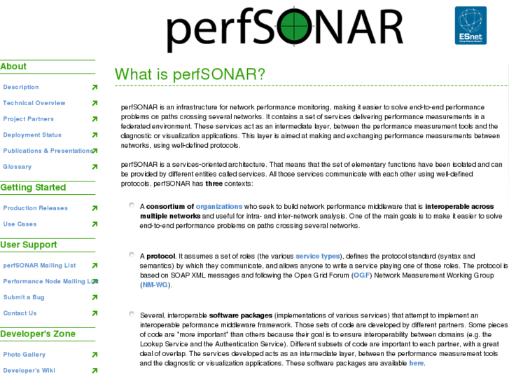 www.perfsonar.net