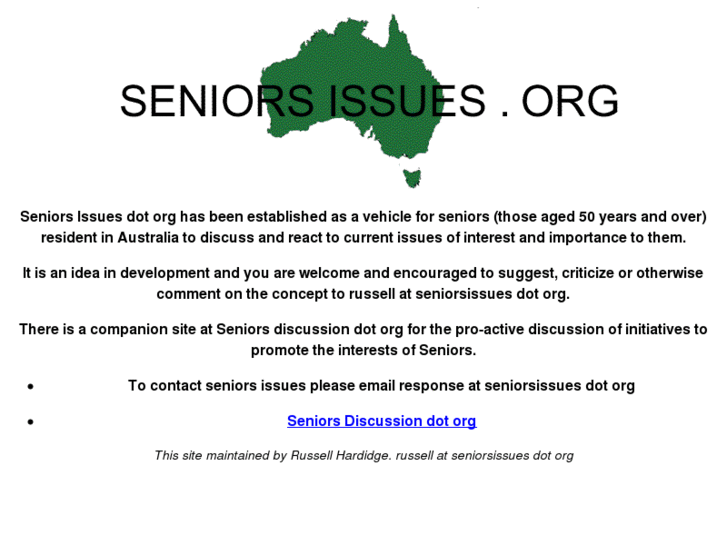 www.seniorsissues.org