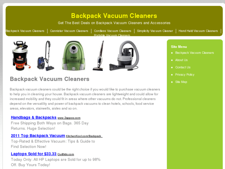 www.backpack-vacuumcleaners.com