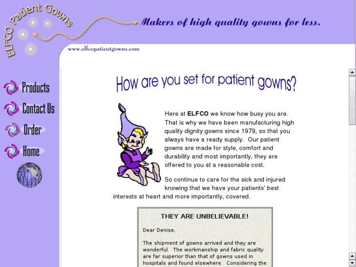 www.elfcopatientgowns.com