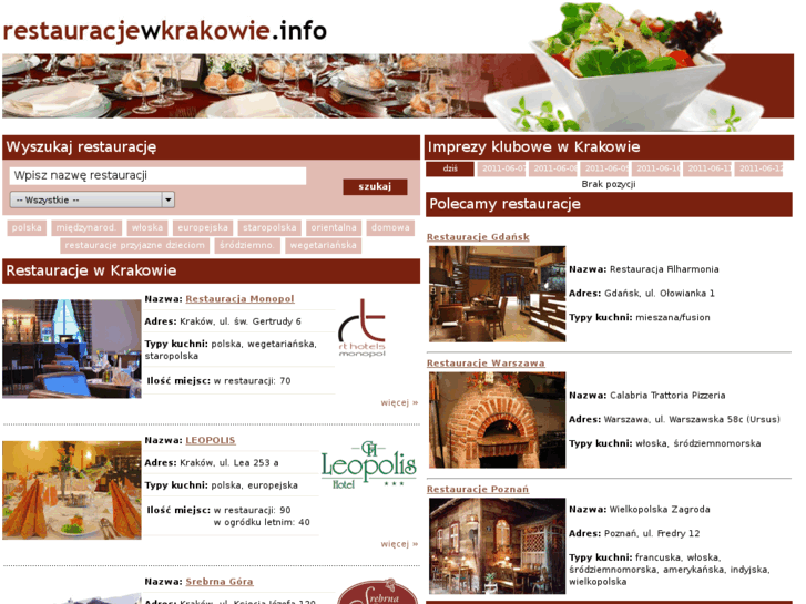 www.restauracjewkrakowie.info