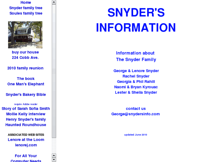 www.snydersinfo.com