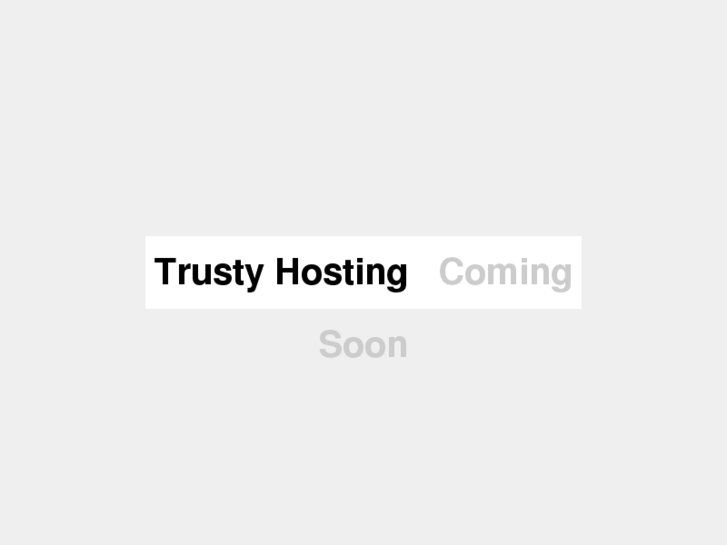 www.trustyhosting.com