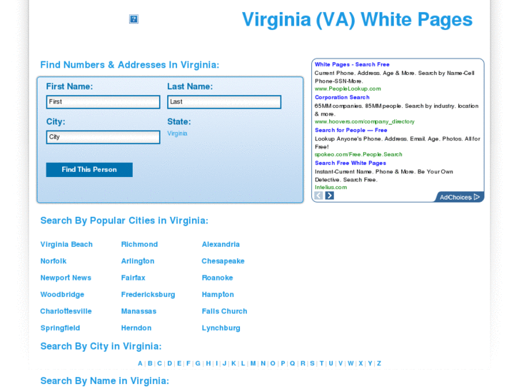 www.va-white-pages.com