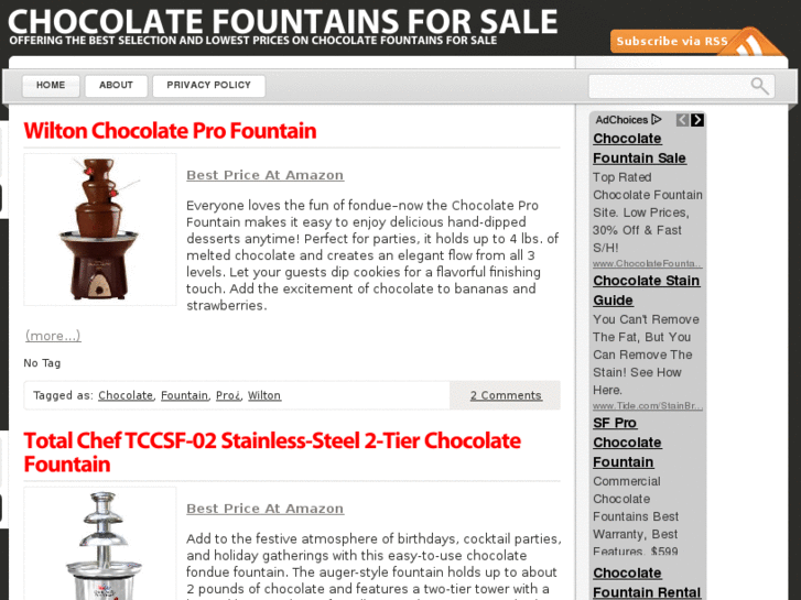 www.chocolatefountainsforsale.com