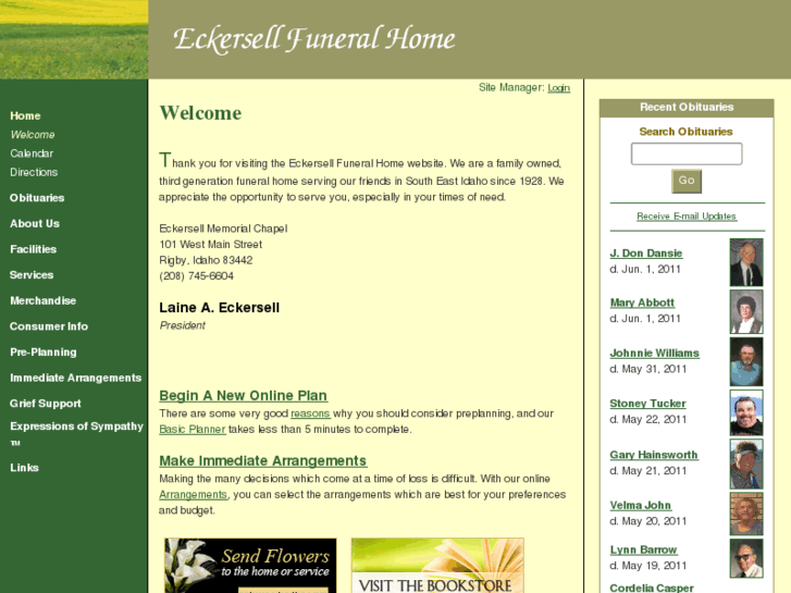 www.eckersellfuneralhome.com