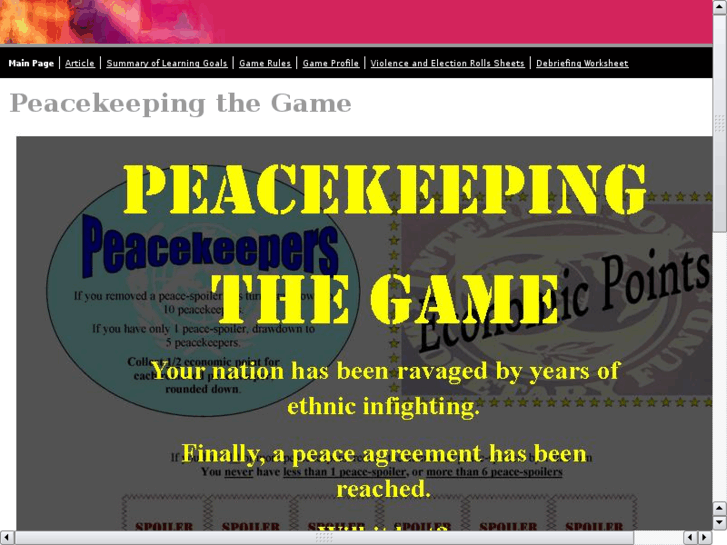 www.peacekeepingthegame.com