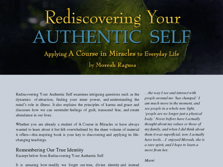 www.rediscoveringyourauthenticself.com