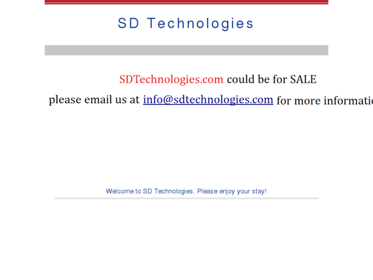 www.sdtechnologies.com