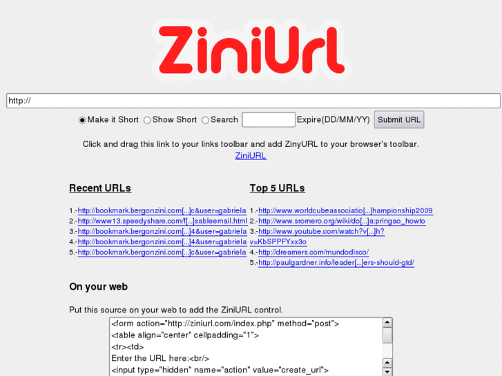 www.ziniurl.com