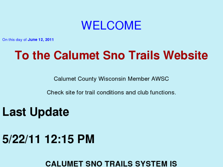 www.calumetsnotrails.com