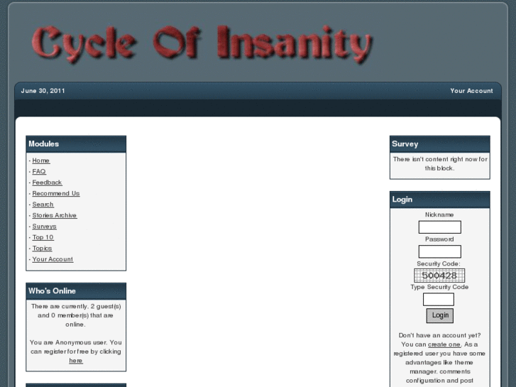 www.cycleofinsanity.com