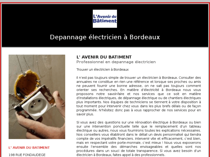 www.depannage-electricien-bordeaux.com