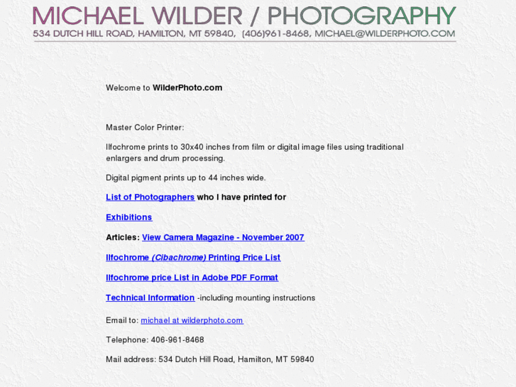 www.michaelwilder.org