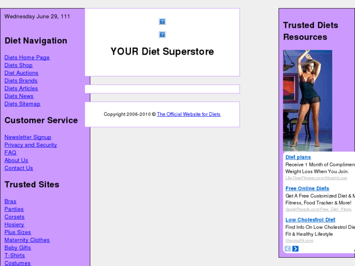 www.theofficialwebsitefordiets.com
