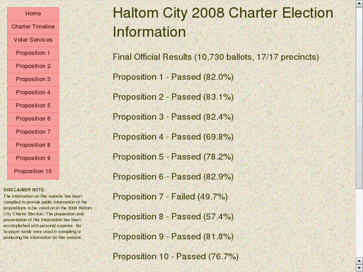 www.haltomcharterelection.info