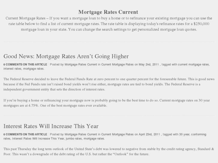 www.mortgageratescurrent.org