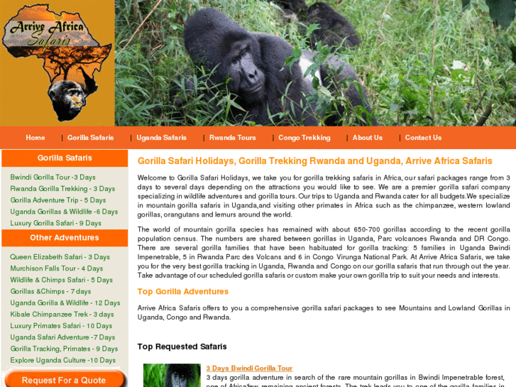 www.gorillasafariholidays.com