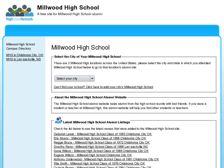 www.millwoodhighschool.org