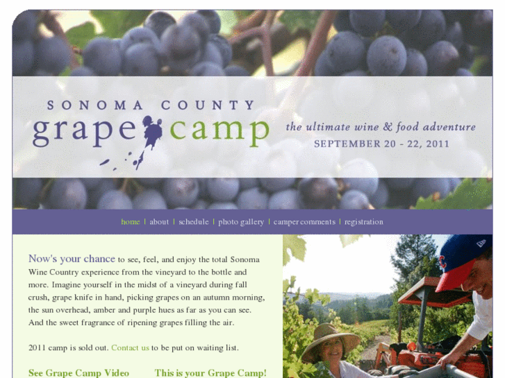 www.sonomacountygrapecamp.com