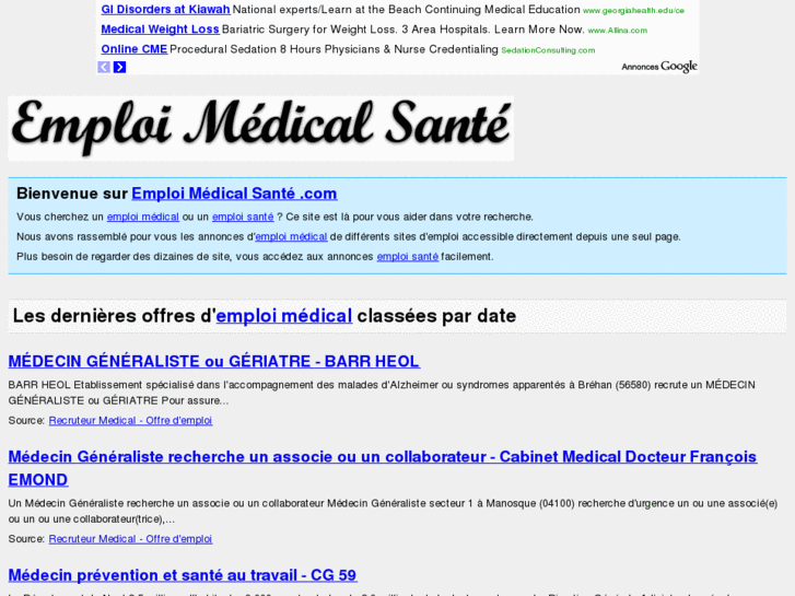 www.emploi-medical-sante.com