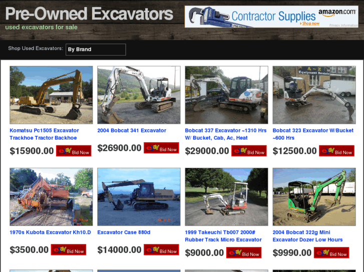 www.preownedexcavators.com