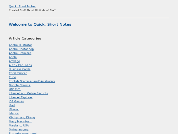 www.quickshortnotes.com