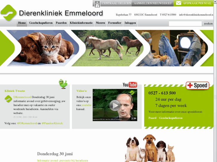 www.dierenkliniekemmeloord.nl