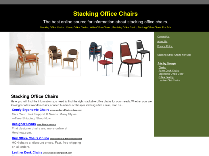 www.stackingofficechairs.net