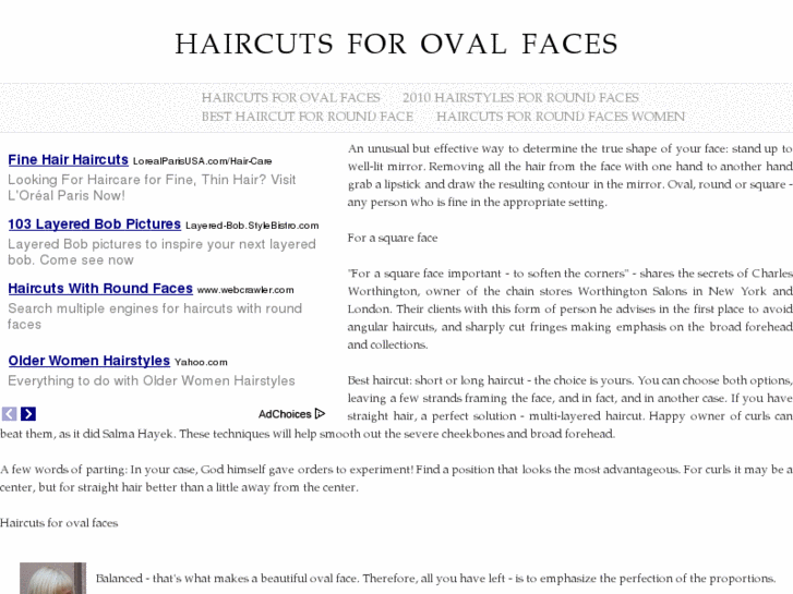 www.haircutsforovalfaces.com