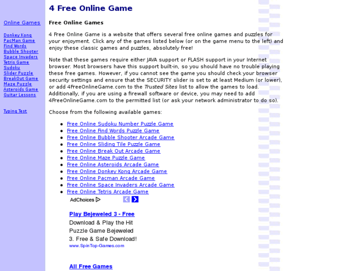 www.4freeonlinegame.com