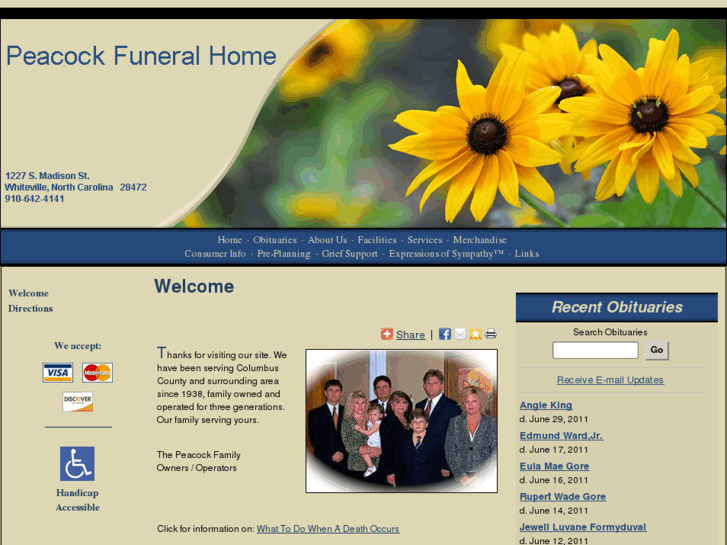 www.peacockfuneralhome.net