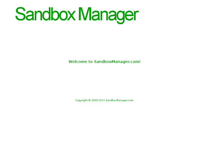 www.sandboxmanager.com