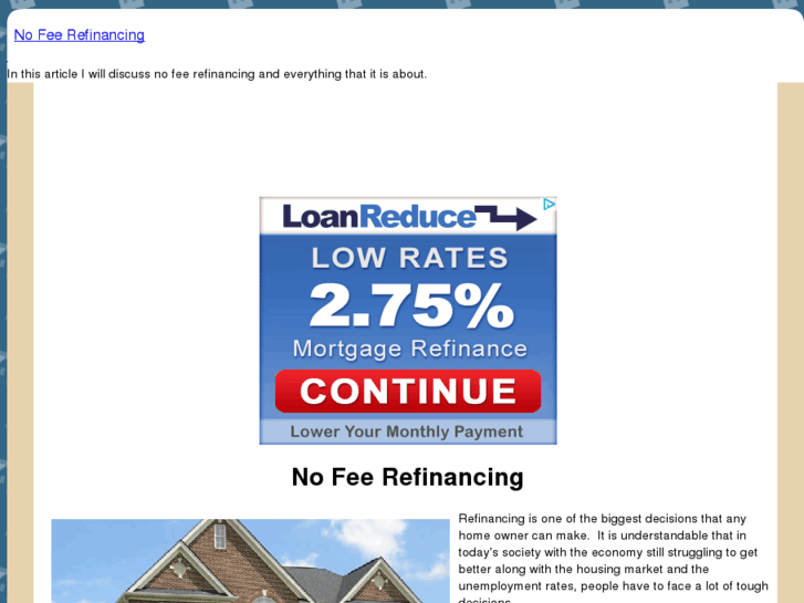 www.nofeerefinancing.com