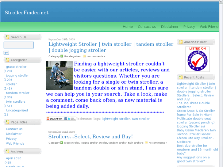 www.strollerfinder.net