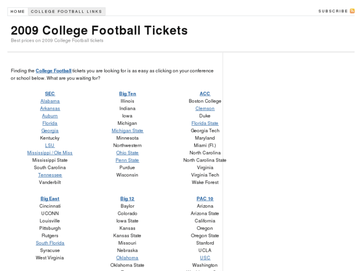 www.2009collegefootballtickets.com