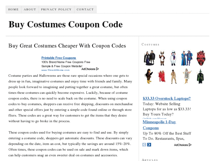 www.buycostumescouponcode.org