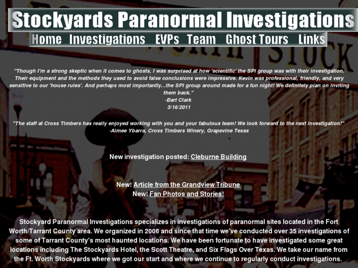 www.stockyardsparanormal.com