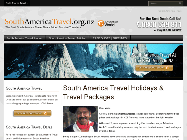 www.southamericatravel.org.nz